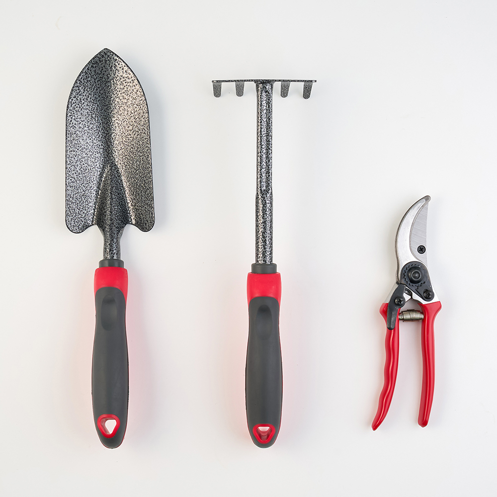 타카쇼 베이직 원예도구 모종삽 + 갈퀴 + 가위 세트, 1세트, 현재가 11,900원