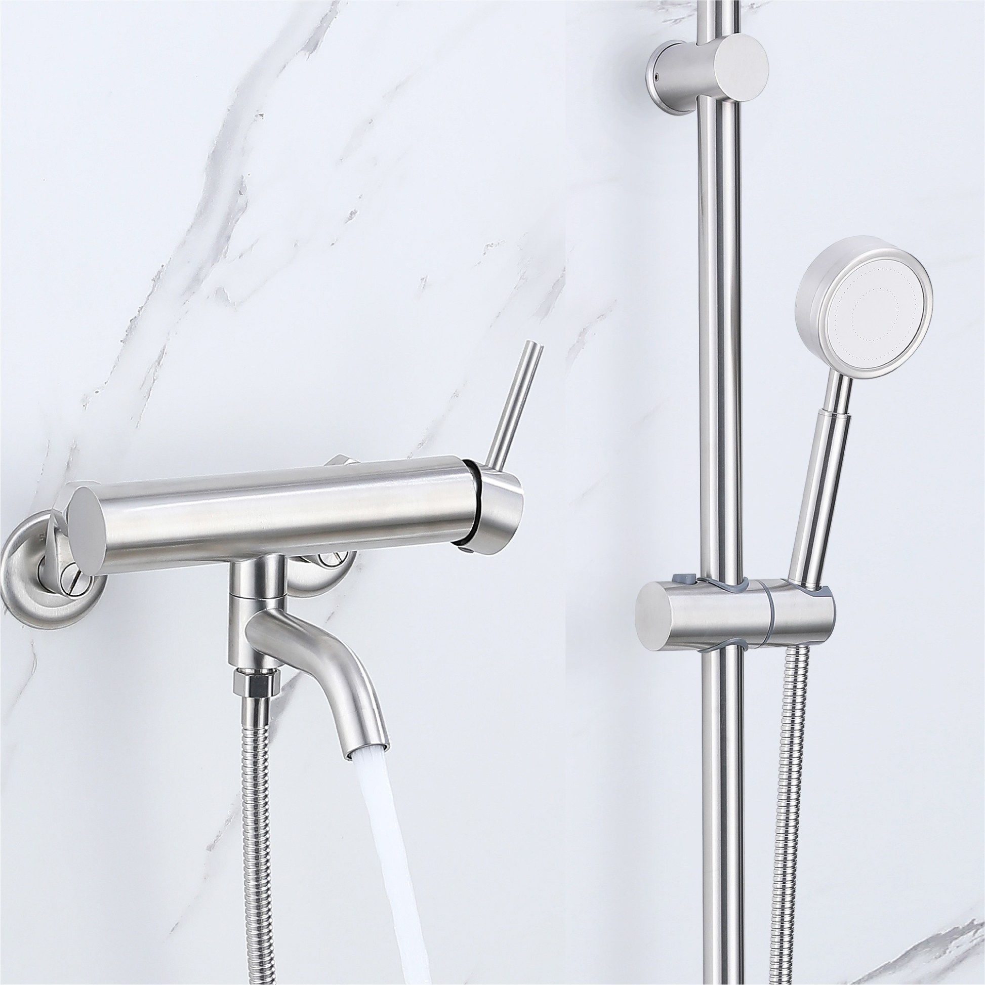 준앤코 스테인리스 샤워수전 샤워기 세트 욕실수전 슬라이드바 SQS03 72,900원