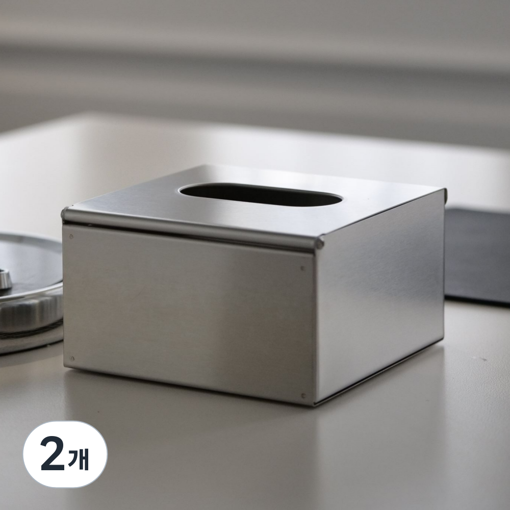 수봉상점 스테인리스 업소용 냅킨통 테이블 냅킨케이스, 스텐, 2개 24,950원