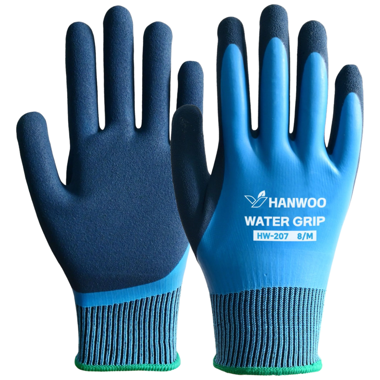 한우 워터그립 HW-207 방수 라텍스 올코팅 작업 장갑, 단일 색상, 3개 8,100원