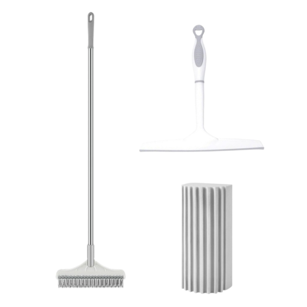 살림살림 욕실청소솔 스퀴즈 스펀지 화장실 올인원 청소세트 10,350원