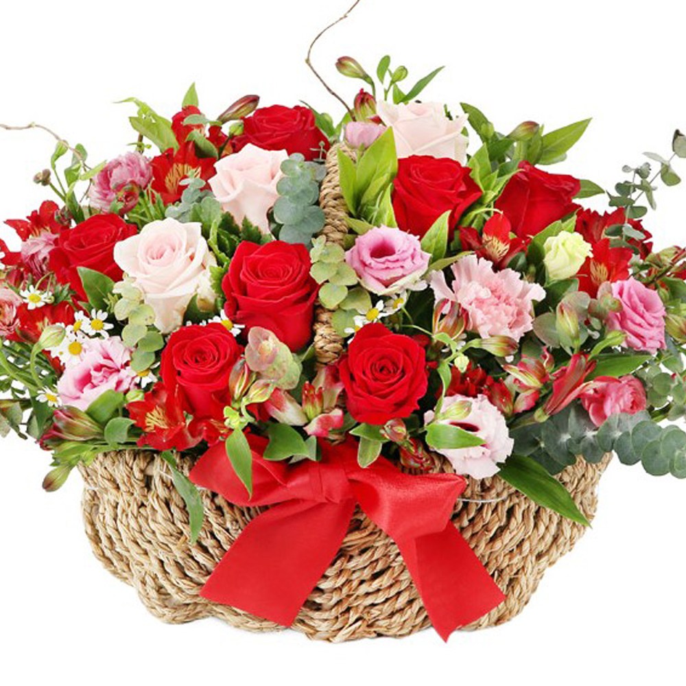 (오늘도착) 99플라워 풍성한 꽃바구니 "어제보다 오늘 더" 레드 장미 ST-A2004 - 생일 기념일 결혼기념일 당일꽃배달 전국당일배송 생화 66,900원