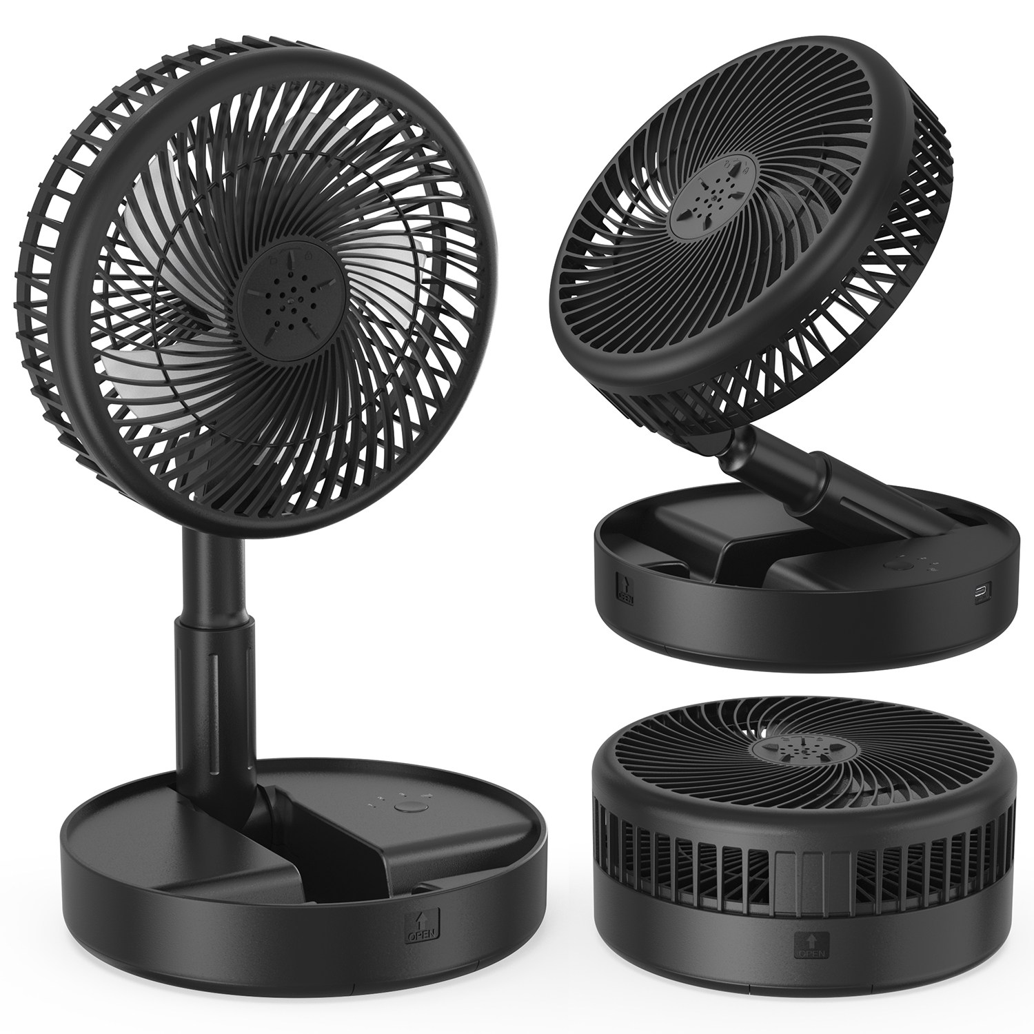 UOOFON 무선 탁상용 선풍기 휴대용 접이식 캠핑 BLDC 무소음 23,900원