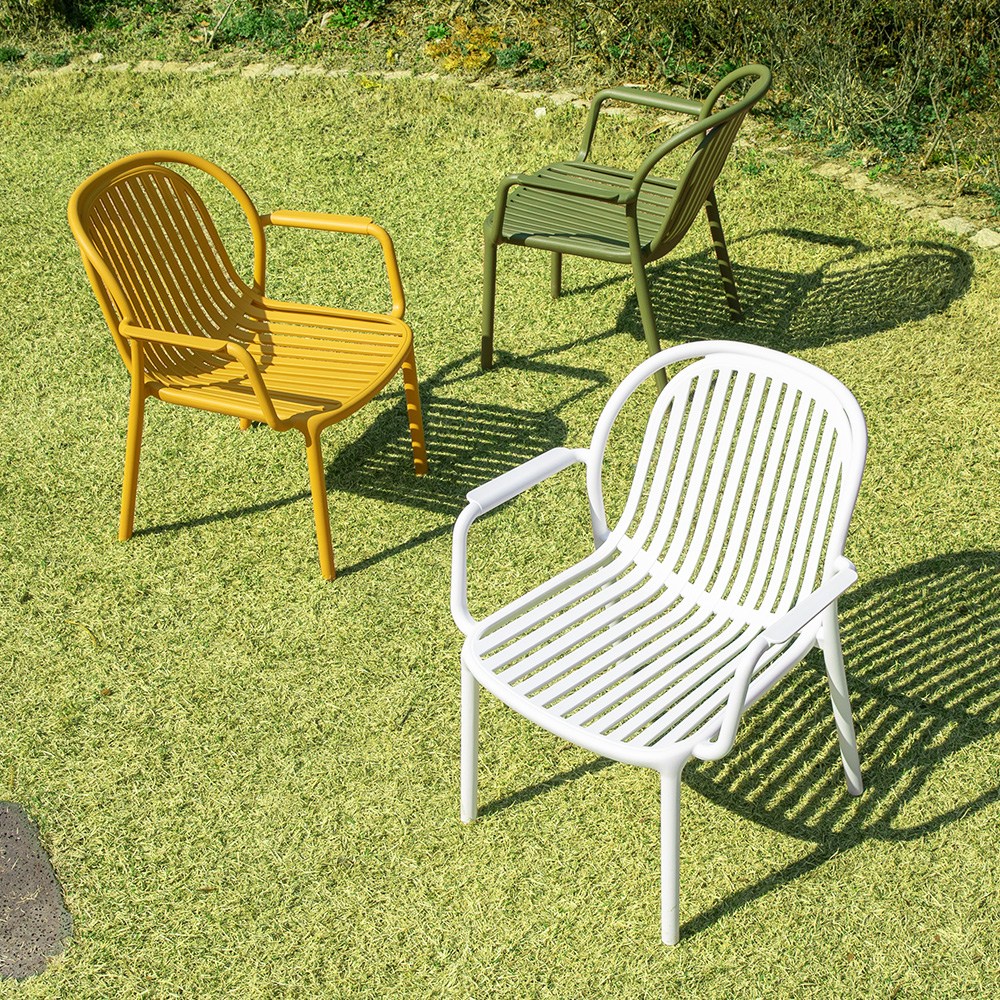 몬스 라운지 체어 4개 야외 테라스 카페 UV코팅 의자 212,000원