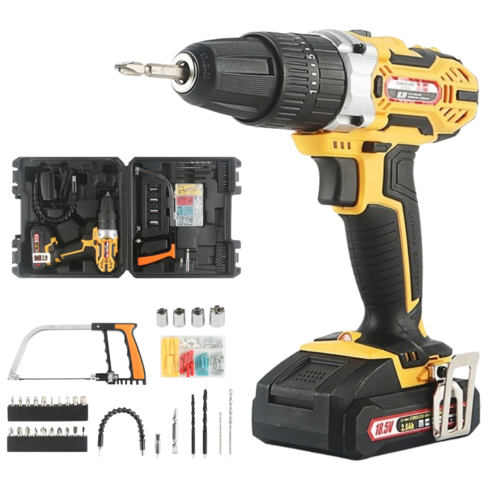 보르도 무선 고속 충전 전동 드릴 고급형 32종 셀프 공구 세트 대용량 배터리 18.5v 158,000원