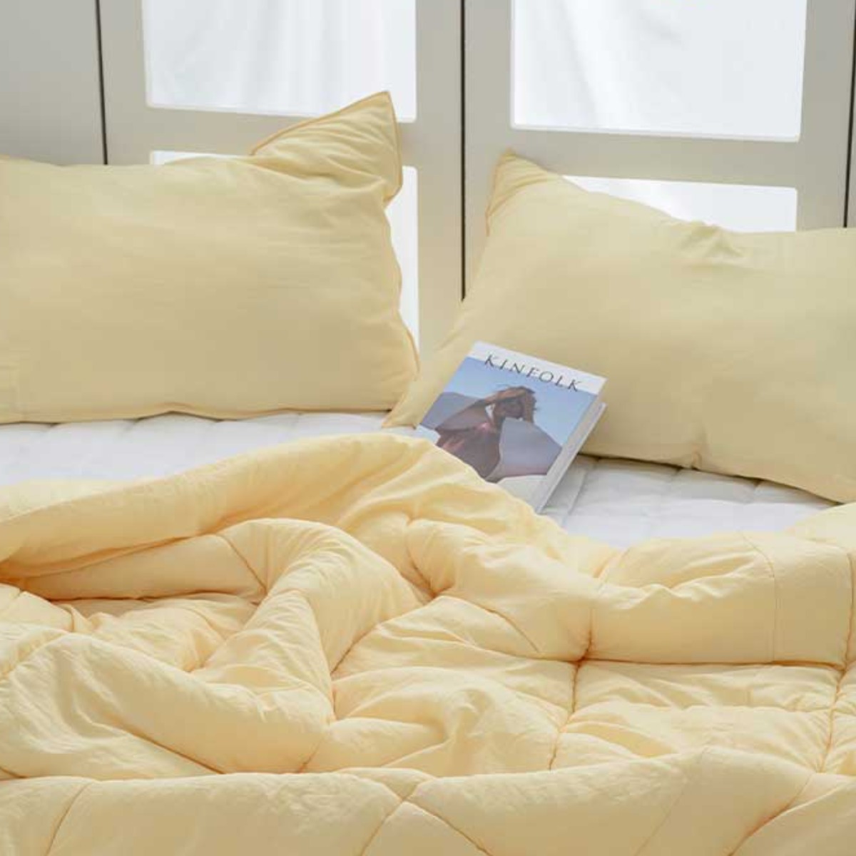 국내생산 먼지없는 사계절 알러지케어 말랑말랑 차렵이불+베개세트 SS/Q 5색상 51,900원