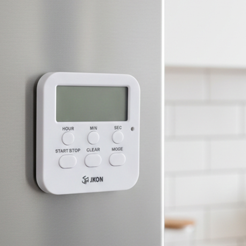 제이콘 주방 공부 요리 무소음 자석 스톱워치 알람 디지털 타이머 사은품 증정, 1개, 화이트 5,900원