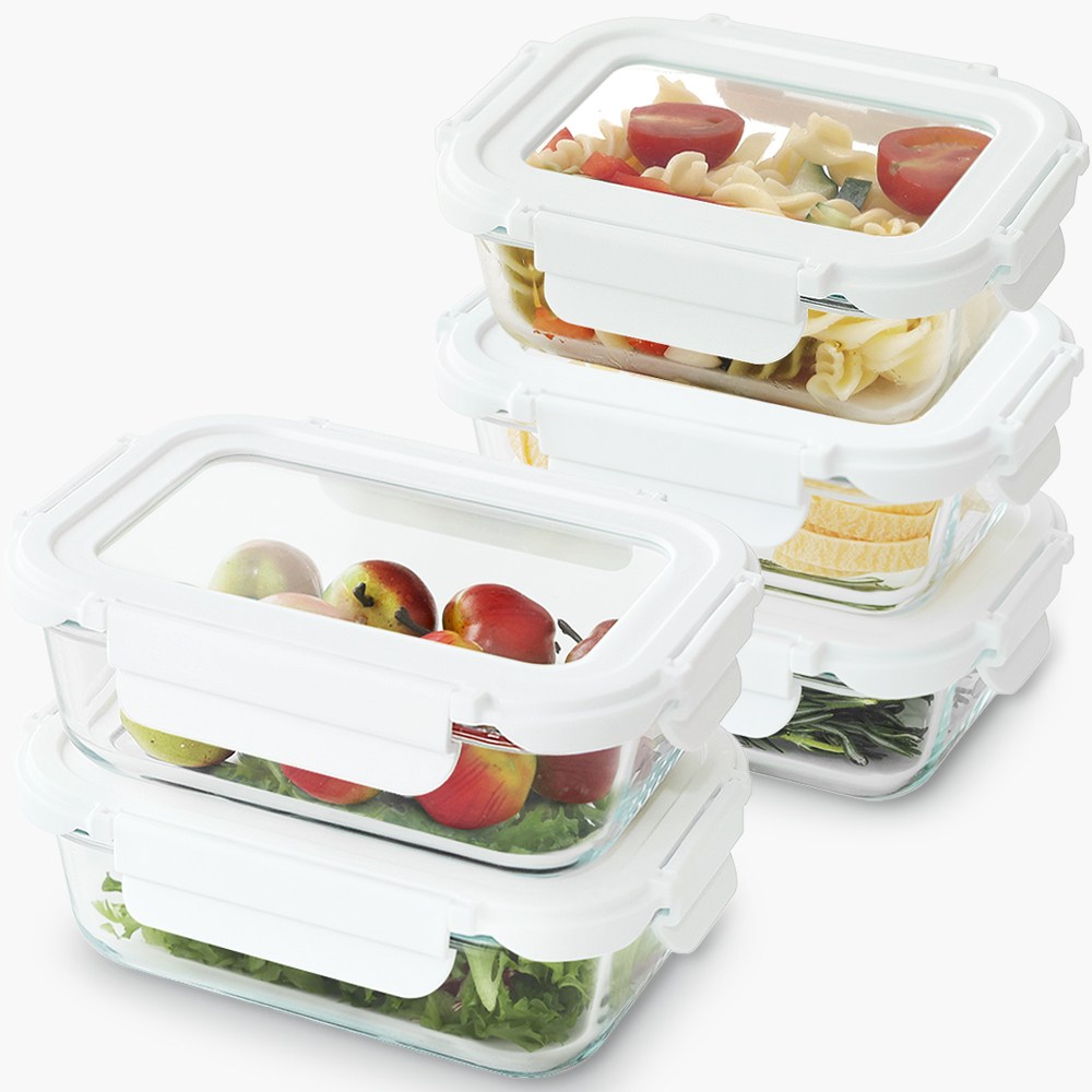 네오플램 클린 내열유리 반찬통 밀폐용기세트 5P 400ml 3p+640ml 2p 25,800원