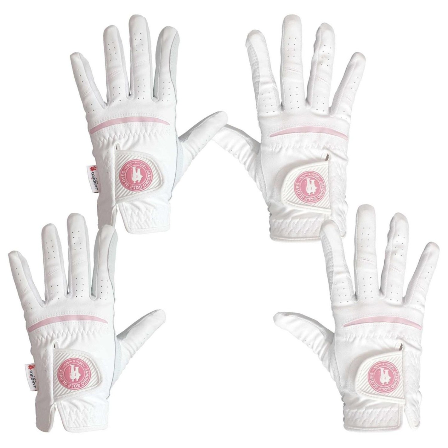 [잔디로] 여성용 반양피 양손 골프장갑 2켤레, 현재가 23,900원