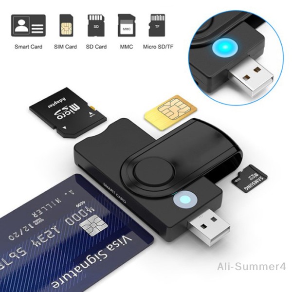 UTHAIX02 USB SIM 스마트 카드 리더기 은행 카드 용 qu ID SIM SD TFMicro SD 18,400원