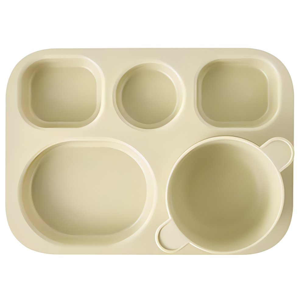 바망바망 유아 식판, 아이보리, 1개 39,900원