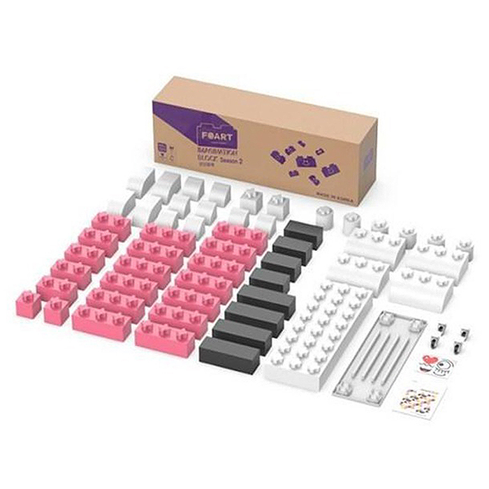 포아트 상상블럭 시즌2 소프트 대형 쌓기 빅블록 53p 세트, 핑크, 1세트 194,000원