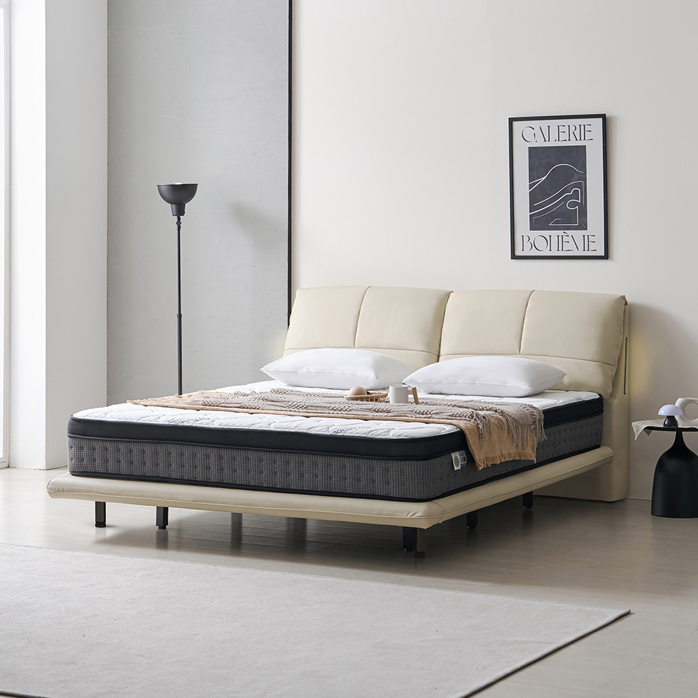 라로퍼니처 스위트 LED 1500 1800 가죽 호텔식 Q LK 침대 + 유로탑 매트리스 포함 퀸 킹 라지킹 프레임 1,013,000원