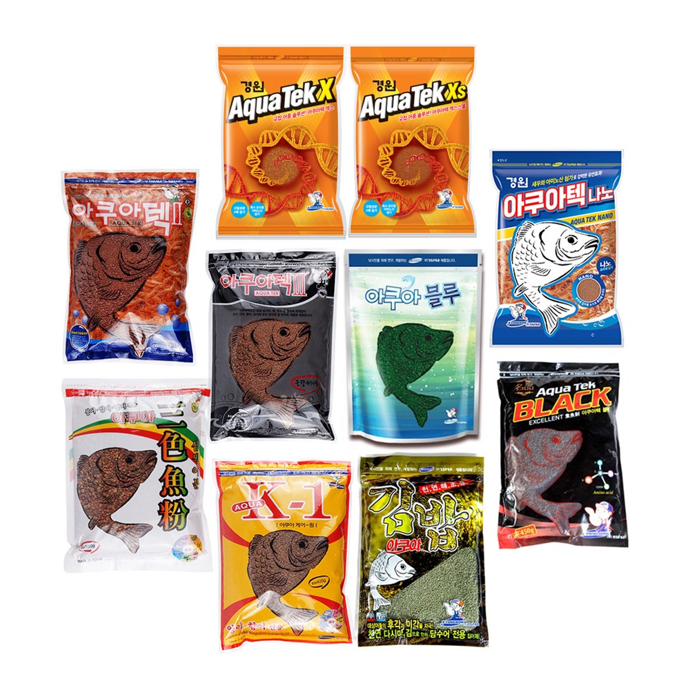 경원떡밥 어분류 모음 아쿠아텍 X XS 나노 아쿠아블루 아쿠아텍1 2 블랙 삼색어분 김밥 K-1, 1개 3,000원