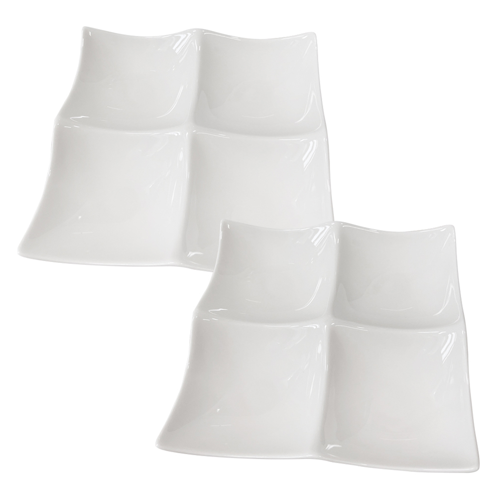 벨로비 도자기 웨이브 나눔 찬기 4절 11,500원