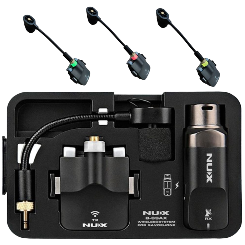 NUX B6 색소폰 무선 핀 마이크 충전식 간편한 전문가용 송수신기 관악기, 목관악기, BLACK, NUX-B6 286,600원