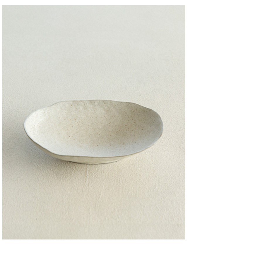 대형 샐러드볼 굽접시 갈비찜 잡채 디너 메인 타원 도자기접시 30cm, 아이보리, 1개 57,000원