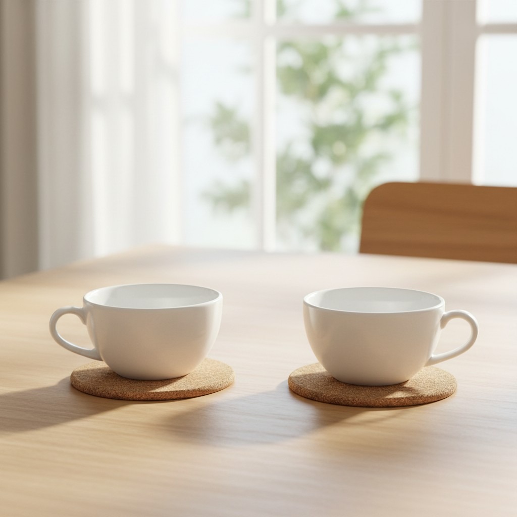 라크(RAK) 포셀린 호텔웨어 라떼잔 라운드 화이트 커피컵 280ml 2P (코스터 사은품 증정), 2개, 화이트 16,900원