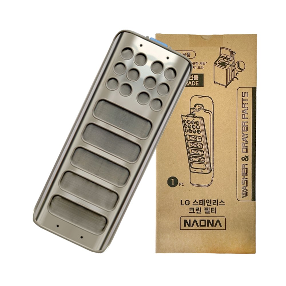 [직접제조] 나오나 LG 통돌이 세탁기 스테인리스 크린 필터 블랙라벨 거름망 먼지망 슈퍼클린 세탁망 기능개선 호환품 8,000원
