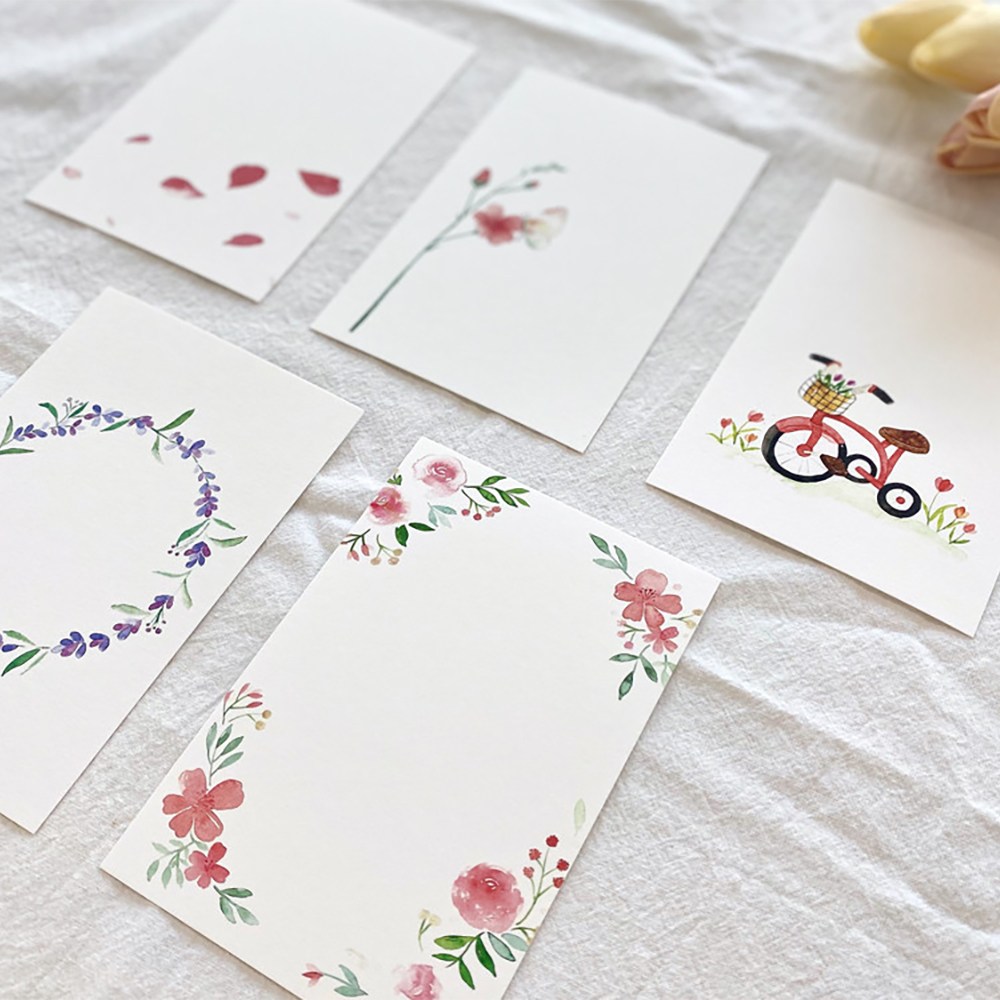 캘리그라피 수채화 그림 인쇄엽서 일러스트 캘리재료 5x7 3,100원