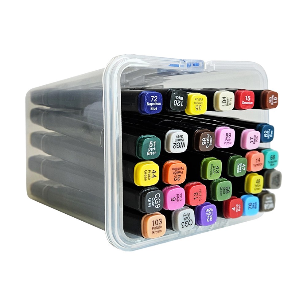 [메잌미] 터치 디자인 트윈마카 마카펜 (30색/PP케이스), 1개 12,600원