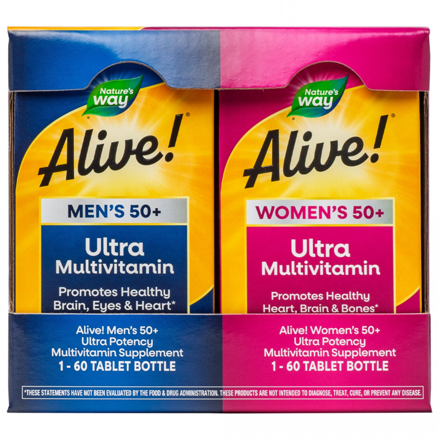 네이쳐스웨이 얼라이브! 원스 데일리 50+ 울트라 포텐시 멀티 비타민 타블렛 2종 세트, 1개 48,240원