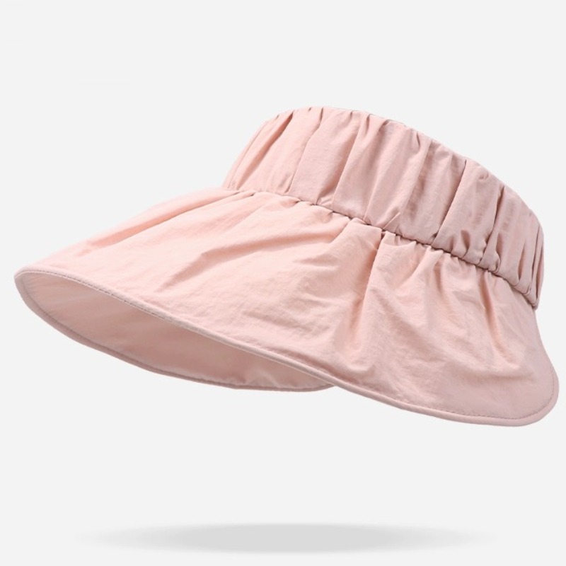 유유라키 가벼운 드라이핏 스트랩 돌돌이 프릴 썬캡 13,900원