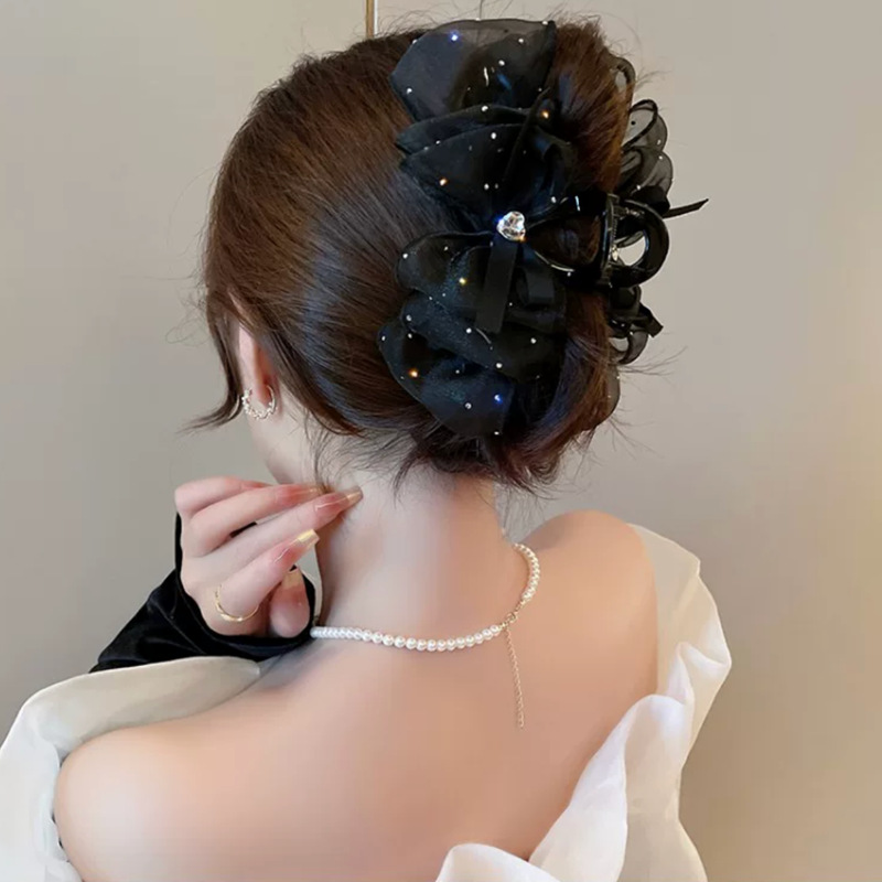 미다미 에르조 13cm 빅사이즈 더블 리본 집게핀 (2컬러) 16,900원