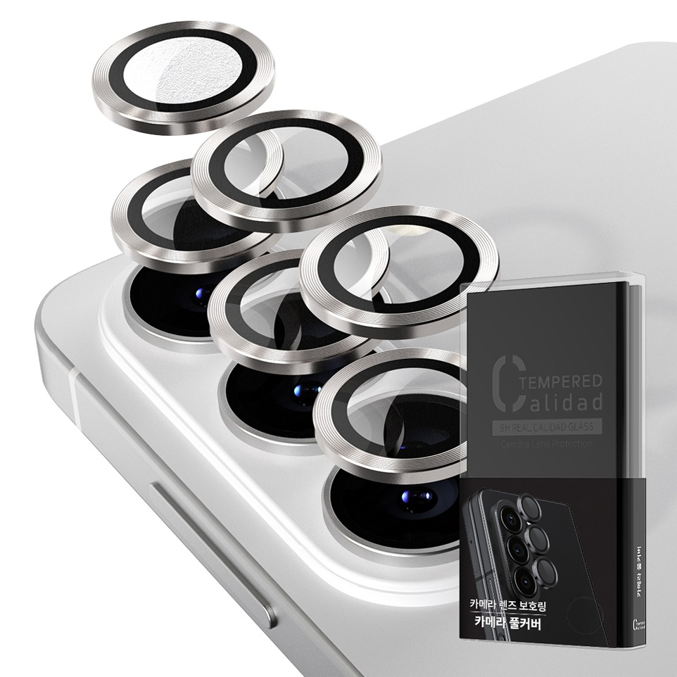 하이온 카메라 메탈 링 휴대폰 보호필름 내추럴티타늄, 2개 15,700원