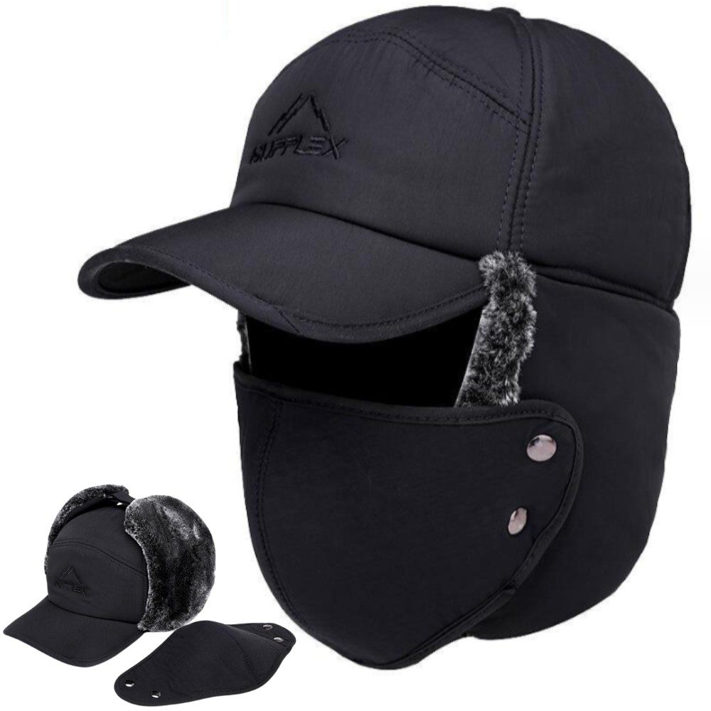 핏코드 남자 방한모자 귀달이 마스크 군밤 등산 블랙 9,900원