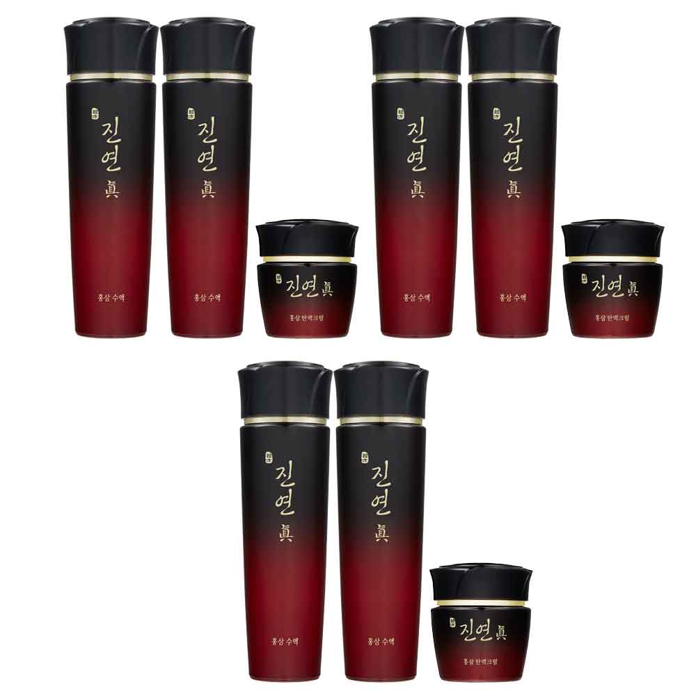 [3종]코리아나 진연진 홍삼 유액+수액+탄력크림+쇼핑백, 3세트 68,540원