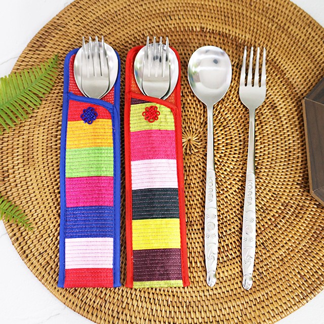 아리공방 전통 태극문양 수저 포크 세트 전통선물 단체선물 외국인선물 신혼부부선물 7,900원