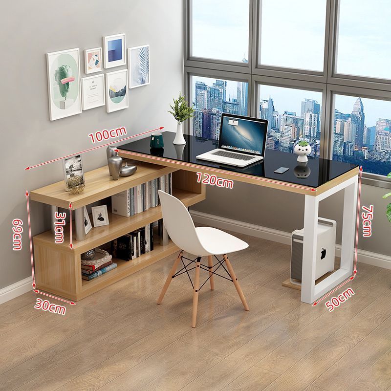 ㄱ자책상L자 코너 테이블 게이밍 컴퓨터 책장 1m 흰색 ㄱ책상 0.6m 187,600원