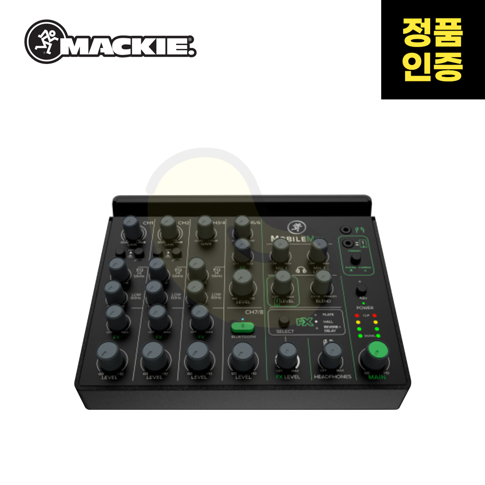 MACKIE(맥키) MOBILEMIX 8채널 컴팩트 블루투스 모바일 오디오 믹서 450,000원
