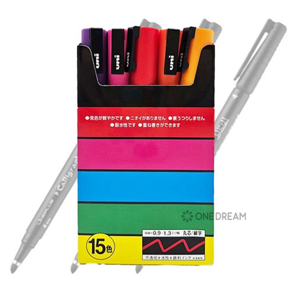 미쯔비시 포스카 마카세트 3M 15색 PC3M15C 마카펜 POP 37,500원