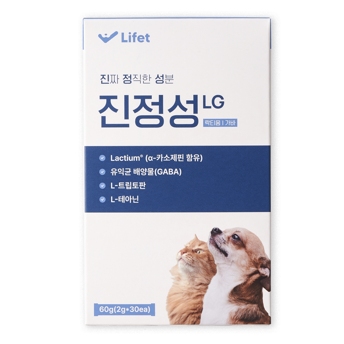 진정성 LG 카밍 영양제 강아지 고양이 락티움 가바 분리불안 멀미, 1개, 스트레스완화/안정/집중력관리, 30회분 20,000원