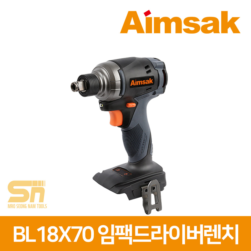 아임삭 18V 충전임팩드라이버렌치 BL18X70 본체 베어툴, 1개 16,000원