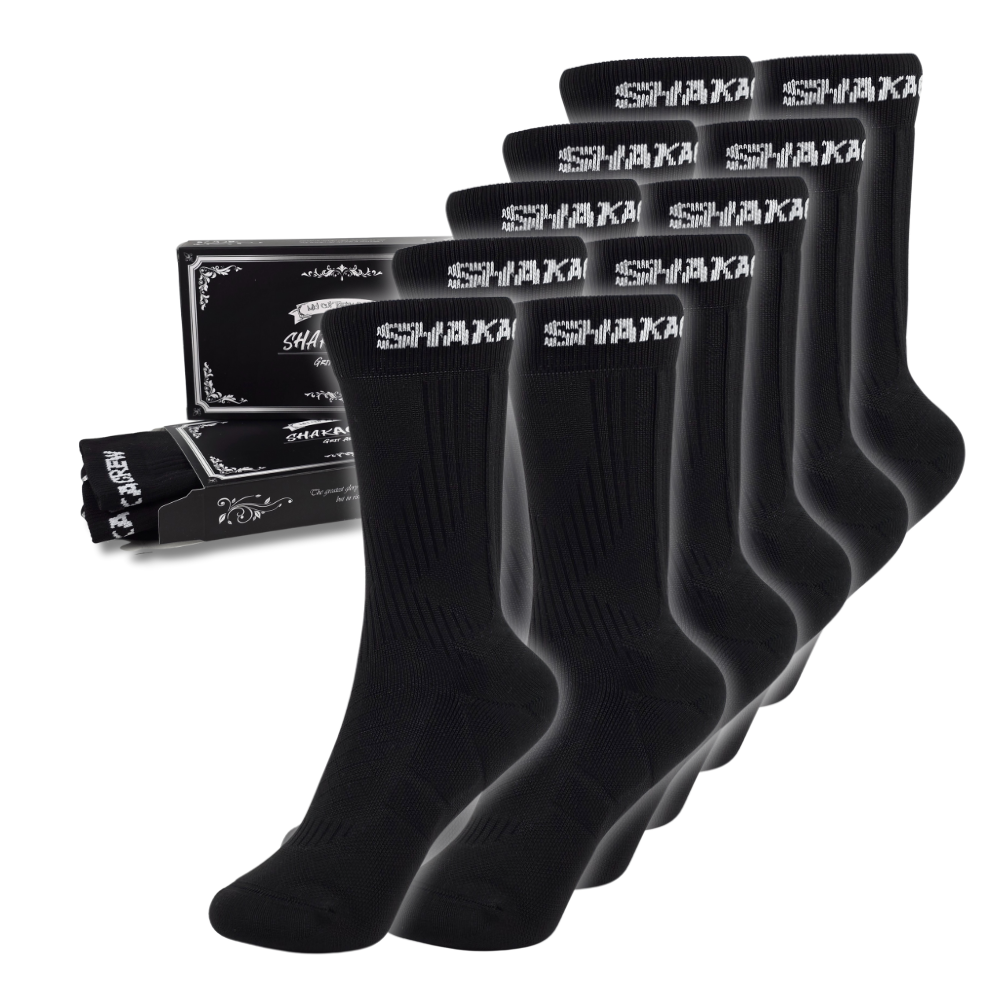 샤카크루 미드컷 테이핑 삭스 러닝양말 쿠션 스포츠 양말, 블랙, 10개 54,900원