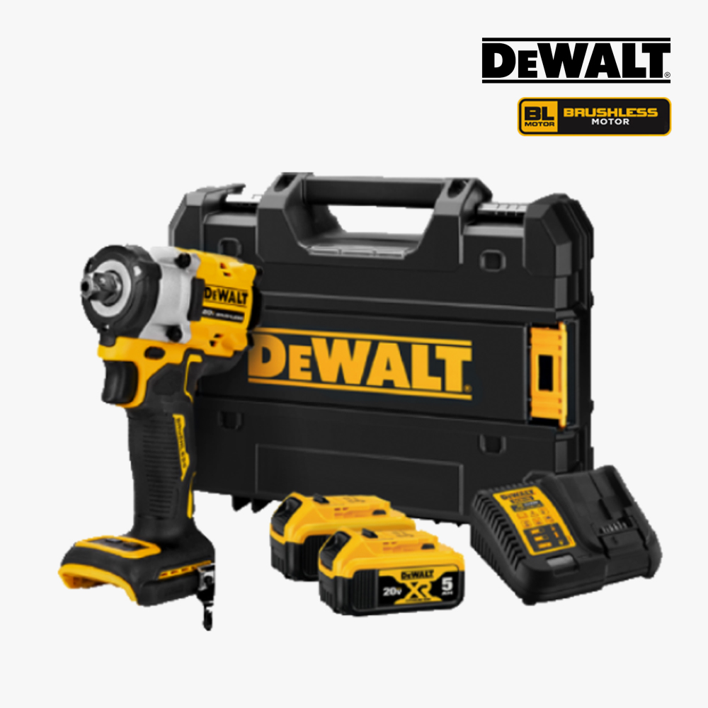 디월트 컴팩트 임팩트 렌치 DCF922P2 브러쉬리스 20V 5.0Ah 배터리 2개 포함, 1개 568,970원