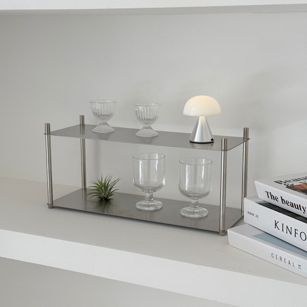 A의취향 스테인리스 레이어 컵선반, 1개, 실버 75,900원