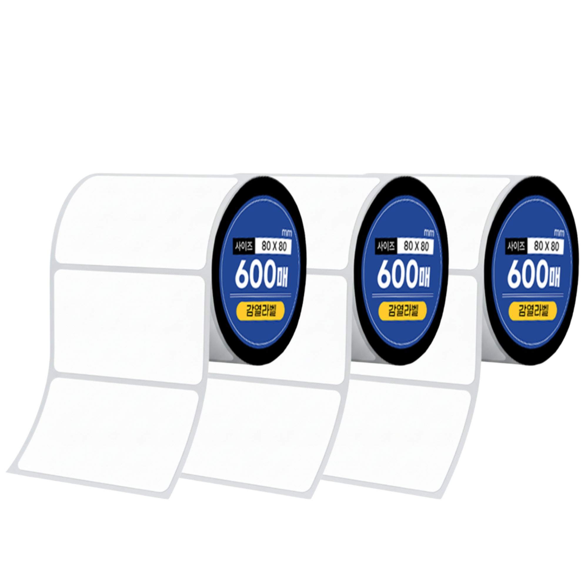 유니라벨 감열라벨 스티커 가로 7cm 세로 4cm 1200매 3롤 25,500원