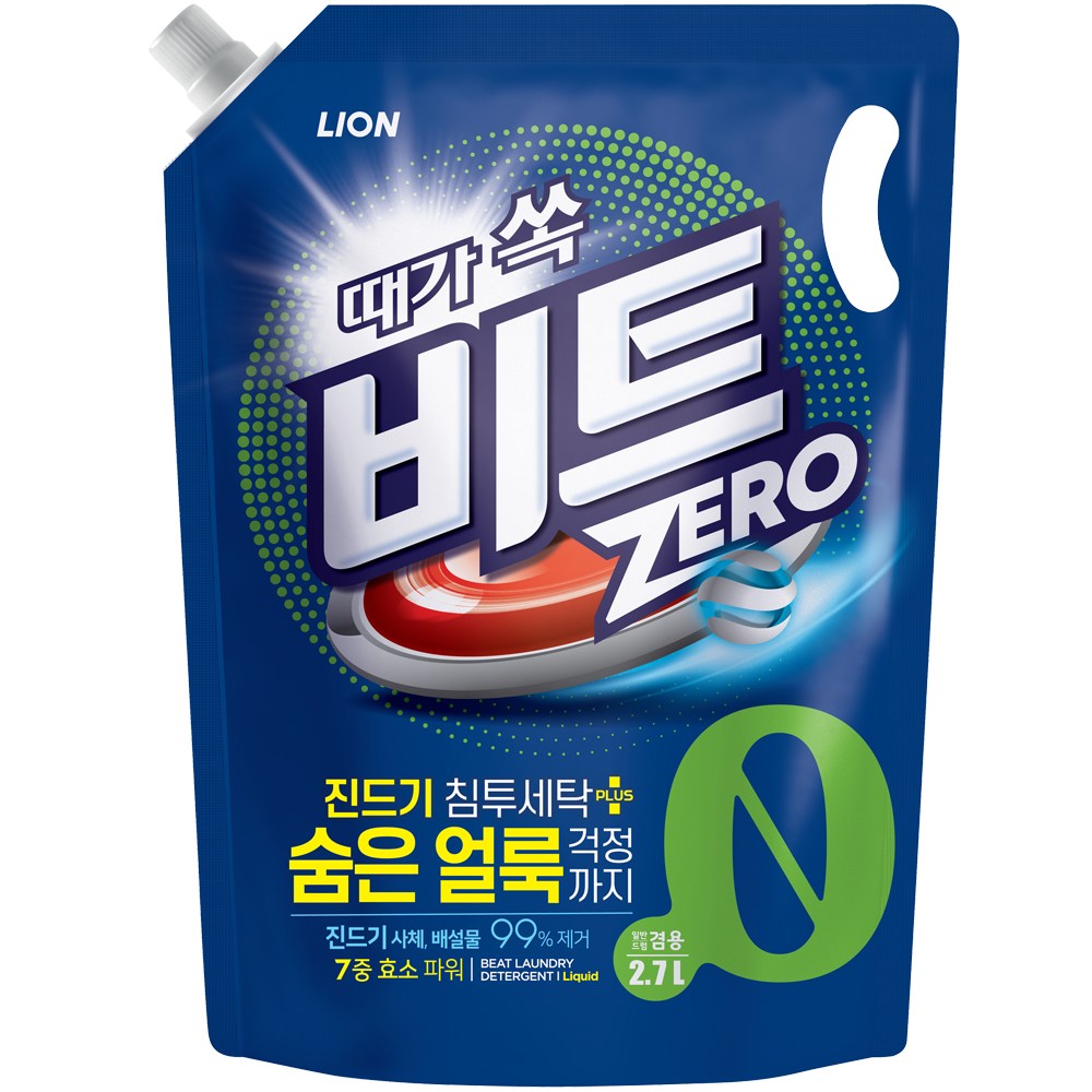비트 제로 액체세제 일반드럼겸용, 2.7L, 4개 21,370원