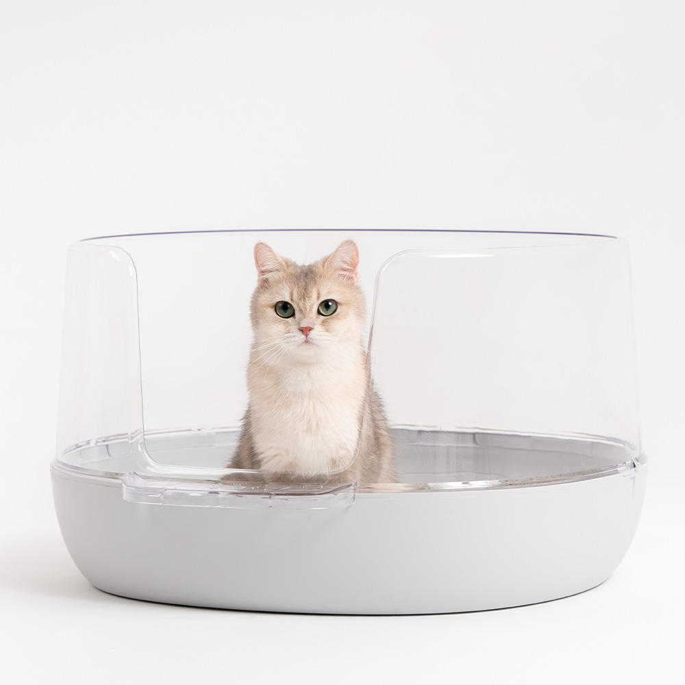 냥쌤 고양이 투명 화장실, 연그레이, 1개 54,040원
