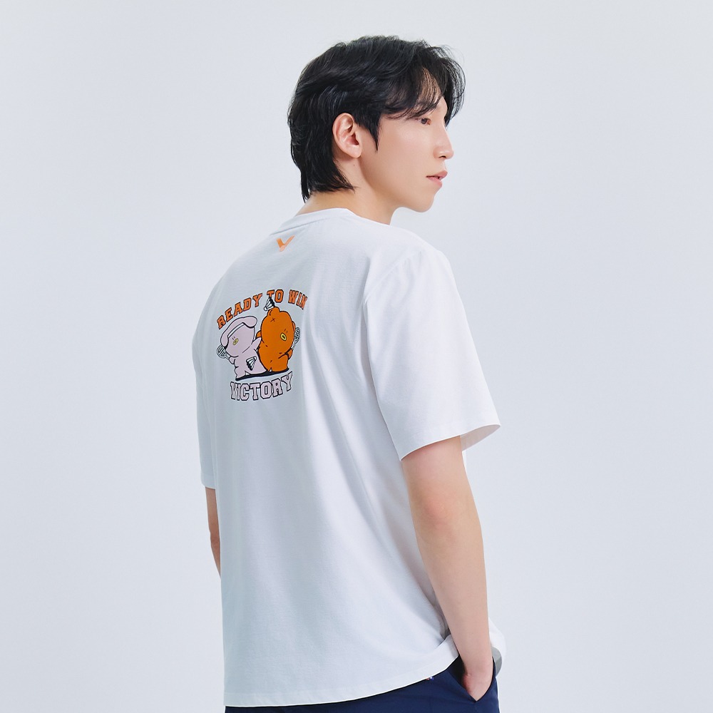 빅터 VICTOR 오버핏 반팔 티셔츠 남녀공용 25ATS009U 배드민턴 탁구 스쿼시 스포츠웨어 33,000원