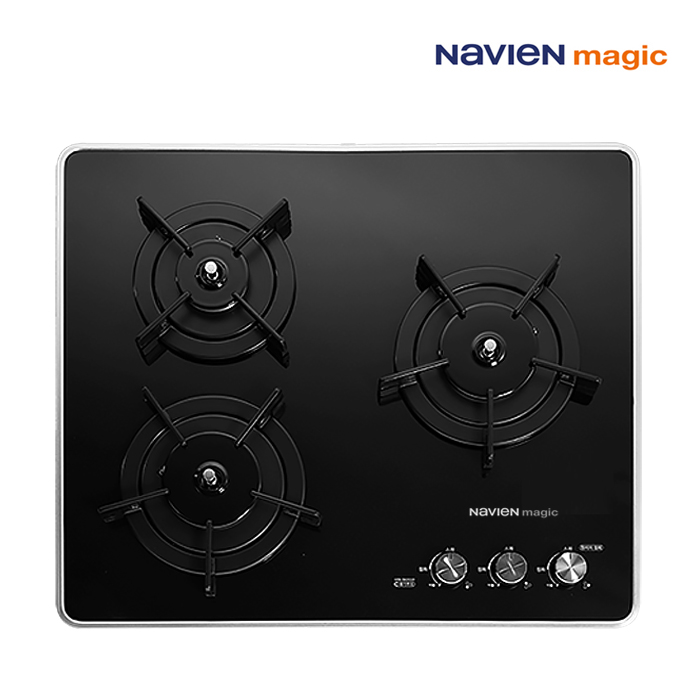[전국설치가능] 나비엔매직 GRB6303N 블랙펄 4중코팅 3구 가스쿡탑 빌트인 가스레인지 560X480 (GRABA301A 호환가능) 280,000원