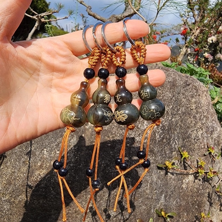 [4개 묶음] 12지신 조롱박 키홀더 차키키링 열쇠고리 풍수소품 장식 재물운 25,500원