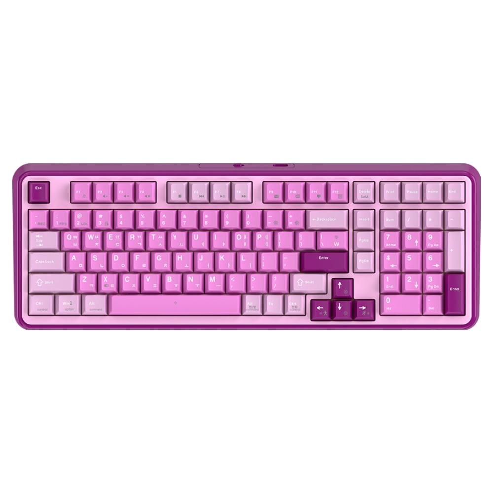 지데빌 메테오 102키 리미티드 파스텔 유선 일반형 기계식 키보드, 와인 퍼플, G812 METEOR 45,420원