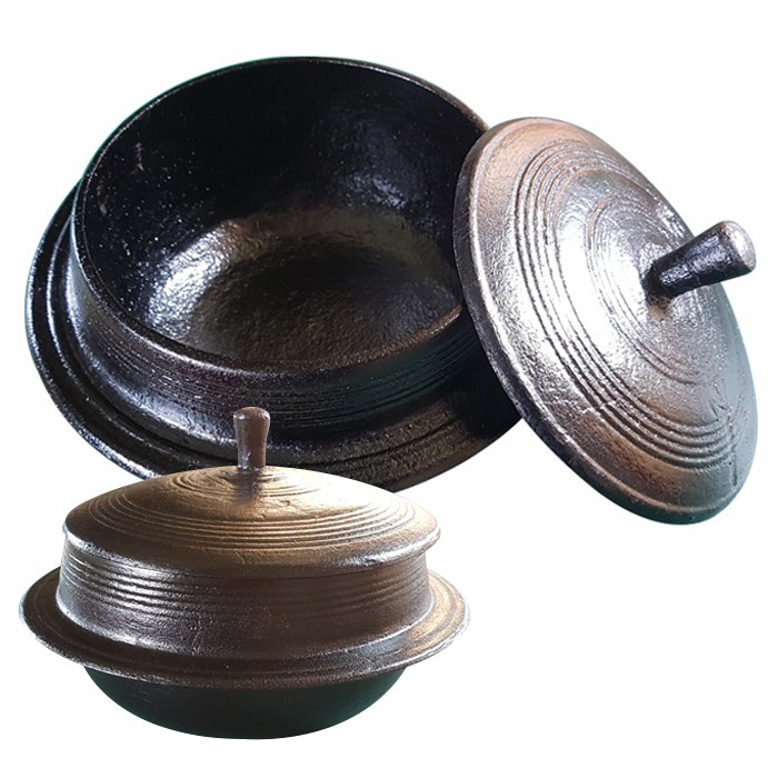 국내산 길들인 전통방식 무쇠 가마솥 16인용 28cm 124,610원