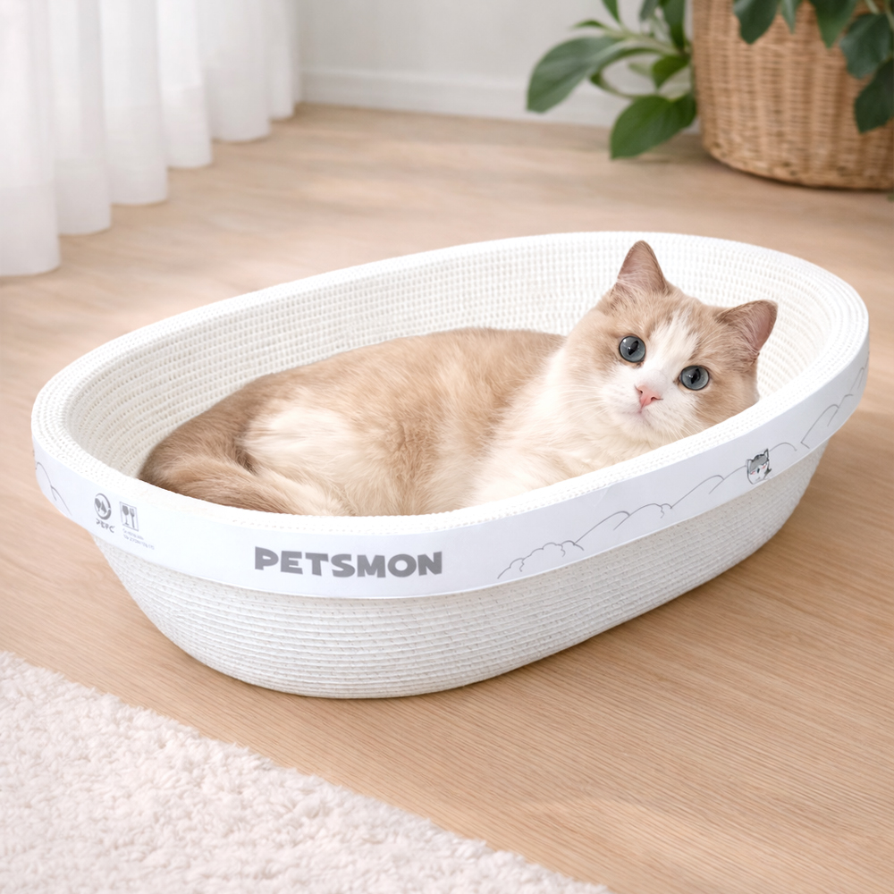 펫츠몬 고양이 깊고 편한 특대형 크라프트 스크래쳐 타원형 12,400원