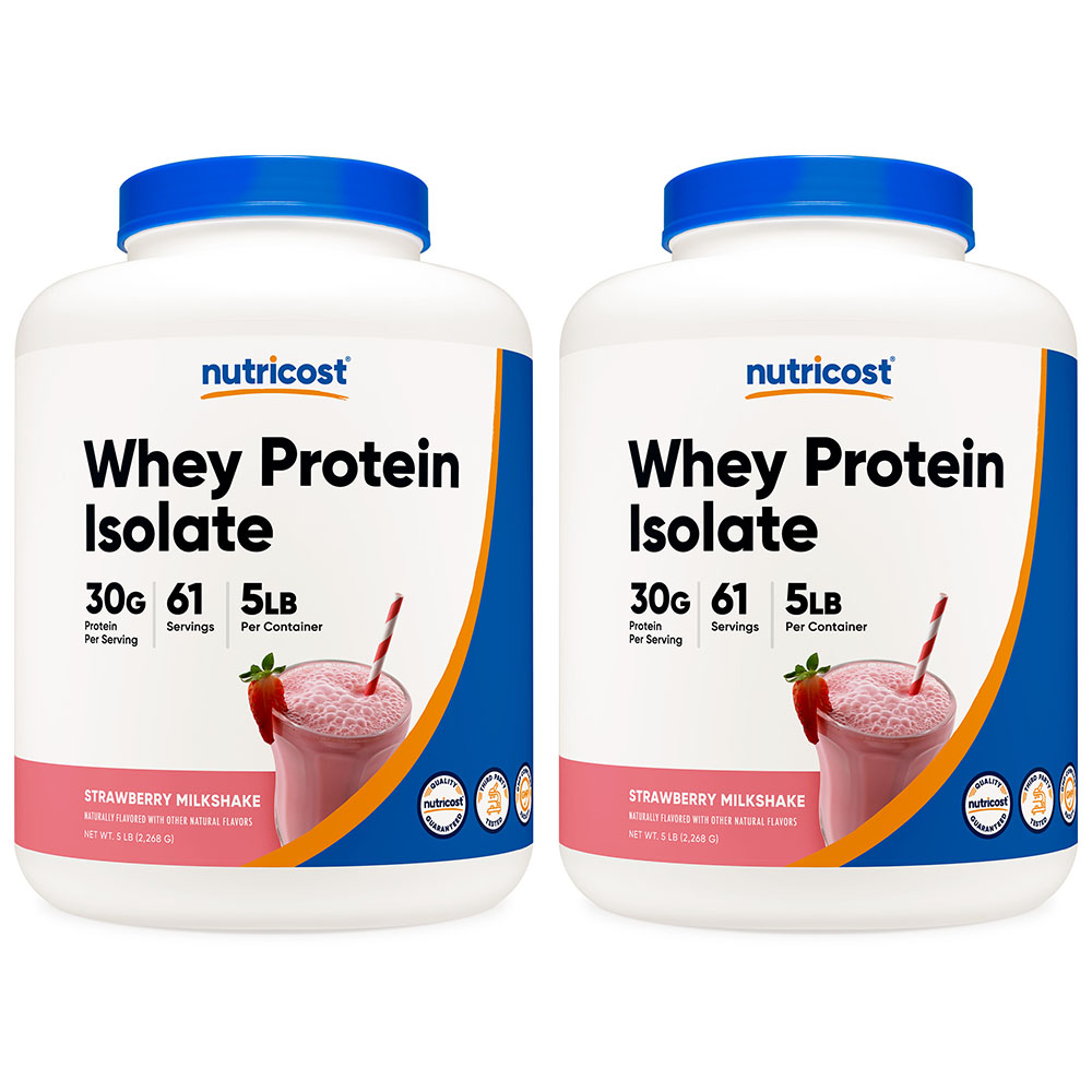 뉴트리코스트 WPI 웨이프로틴 아이솔레이트 맛있는 단백질 보충제 2268g 딸기 밀크쉐이크맛 2개 207,800원